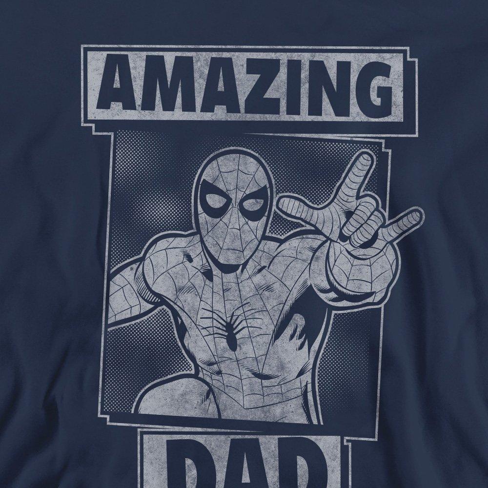 Navy - Spiderman - Spiderman Fathers Day Amazing Dad Mono Sweatshirt - 2