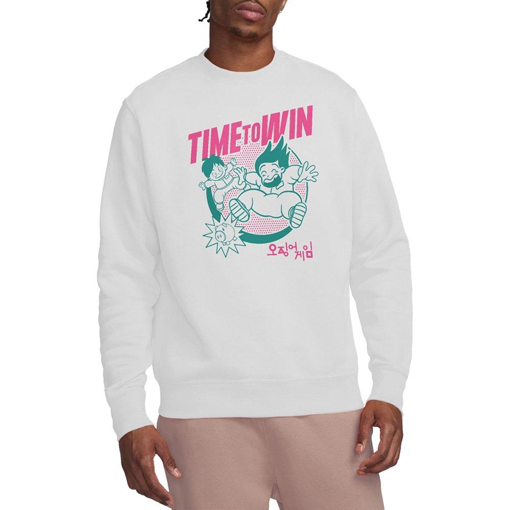 White - Squid Game - Squid Game - Season Three Time To Win Sweatshirt - 1
