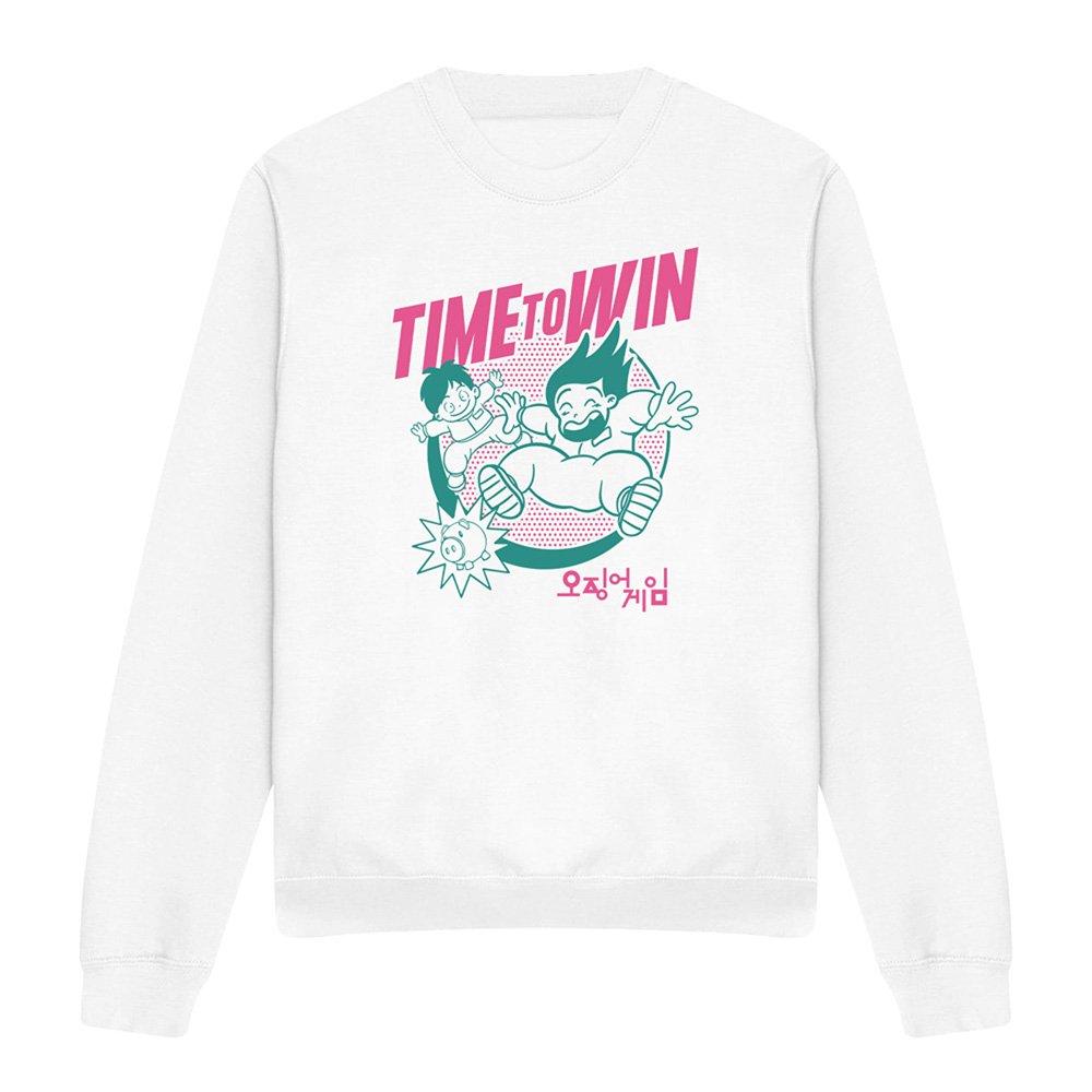 White - Squid Game - Squid Game - Season Three Time To Win Sweatshirt - 4