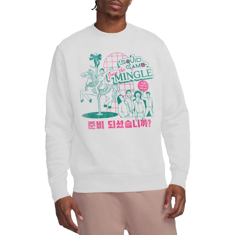White - Squid Game - SQUID GAME MERRY GO ROUND Sweatshirt White - 1