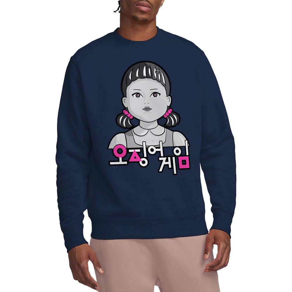 Navy - Squid Game - SQUID GAME YOUNG-HEE POP ART Sweatshirt - 1