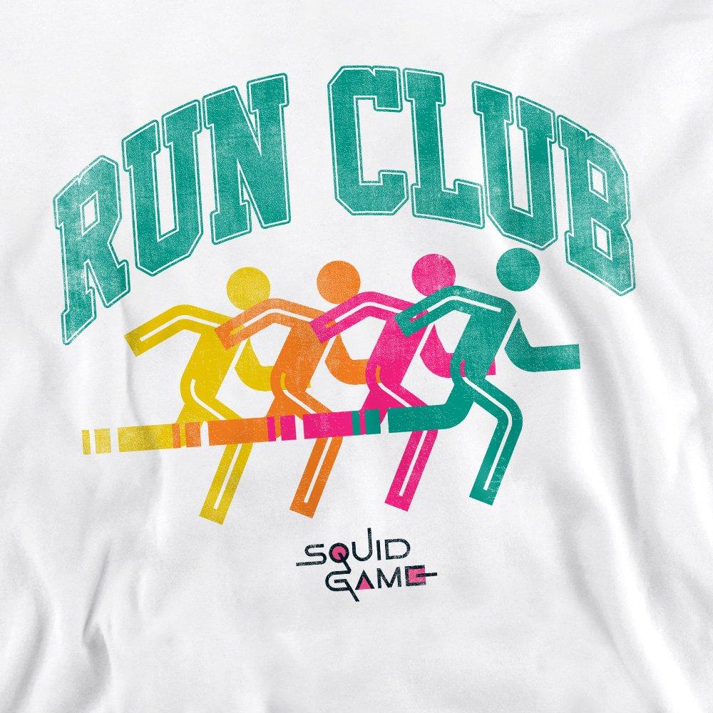 White - Squid Game - SQUID GAME RUN CLUB SILHOUETTE Sweatshirt - 2