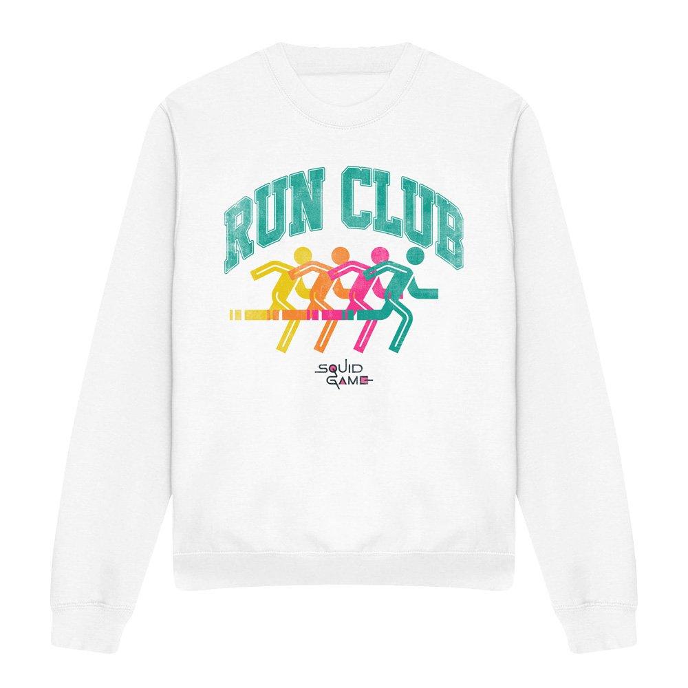 White - Squid Game - SQUID GAME RUN CLUB SILHOUETTE Sweatshirt - 4
