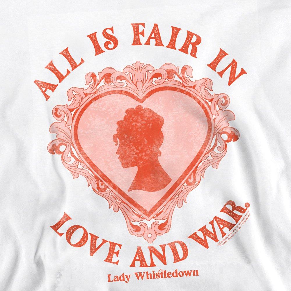 White - Bridgerton - Bridgerton Love And War Lady Whistledown Sweatshir - 2
