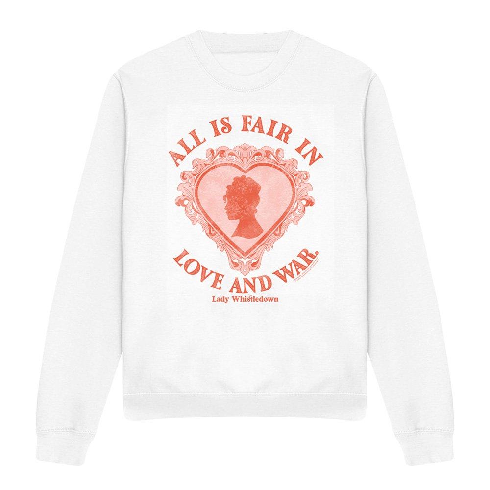 White - Bridgerton - Bridgerton Love And War Lady Whistledown Sweatshir - 4