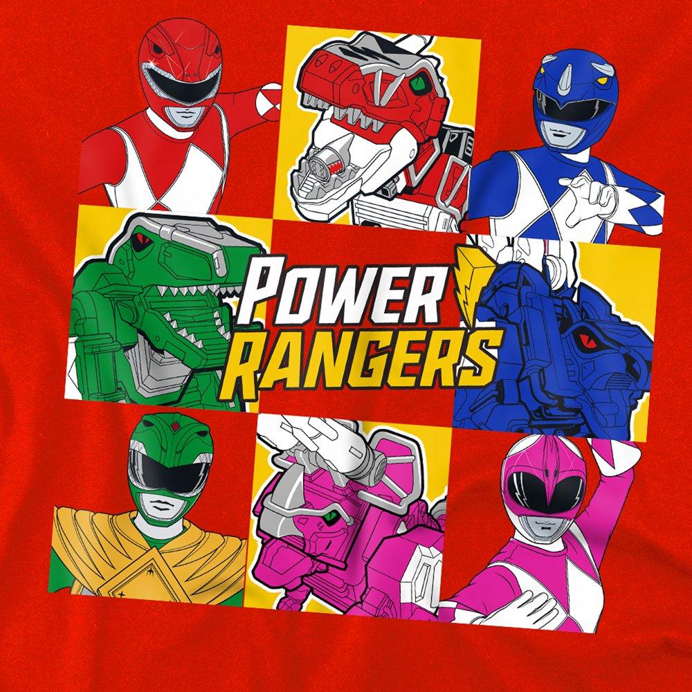 Red - Power Rangers - Group Box Kids Sweatshirt Red - 2