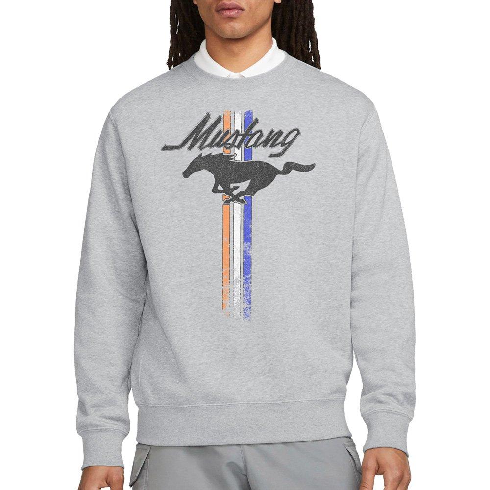 Light Grey - Ford - Ford Mustang Stripes Sweatshirt Athletic Heather - 1
