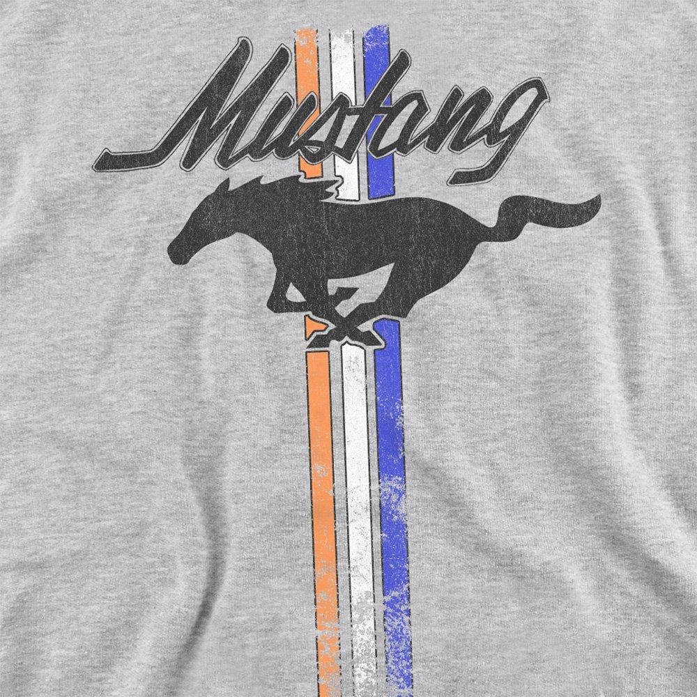 Light Grey - Ford - Ford Mustang Stripes Sweatshirt Athletic Heather - 2