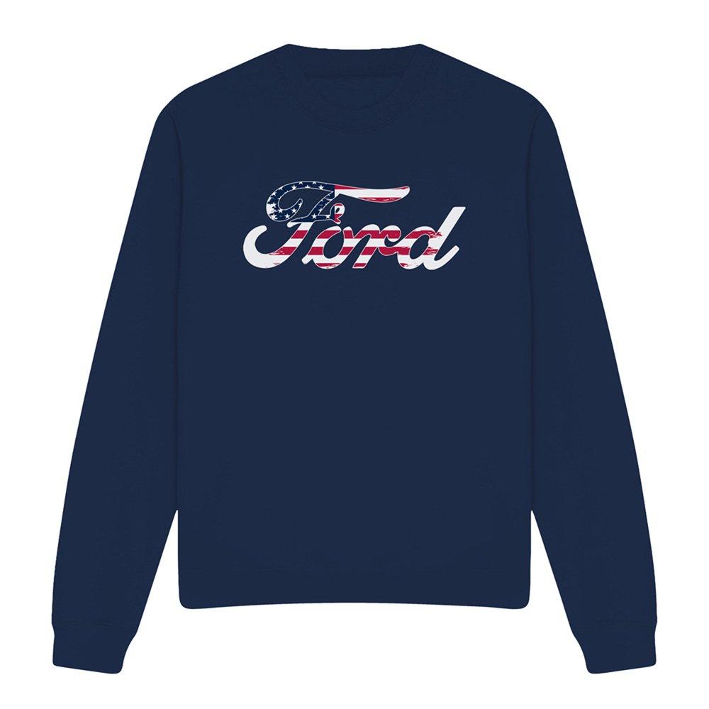 Navy - Ford - Ford Flag Logo Sweatshirt Navy - 4