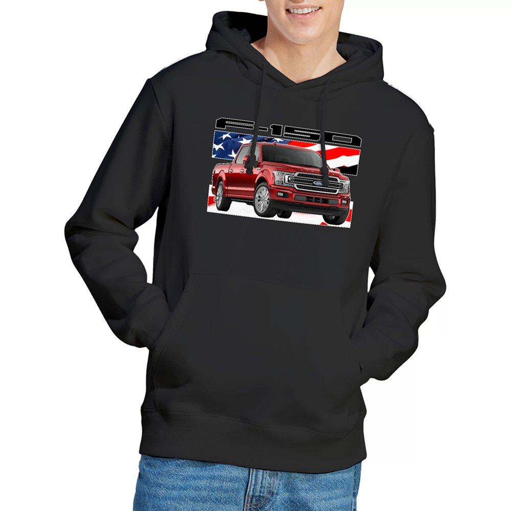 Black - Ford - Ford Trucks F 150 Flag Hoodie Black - 1
