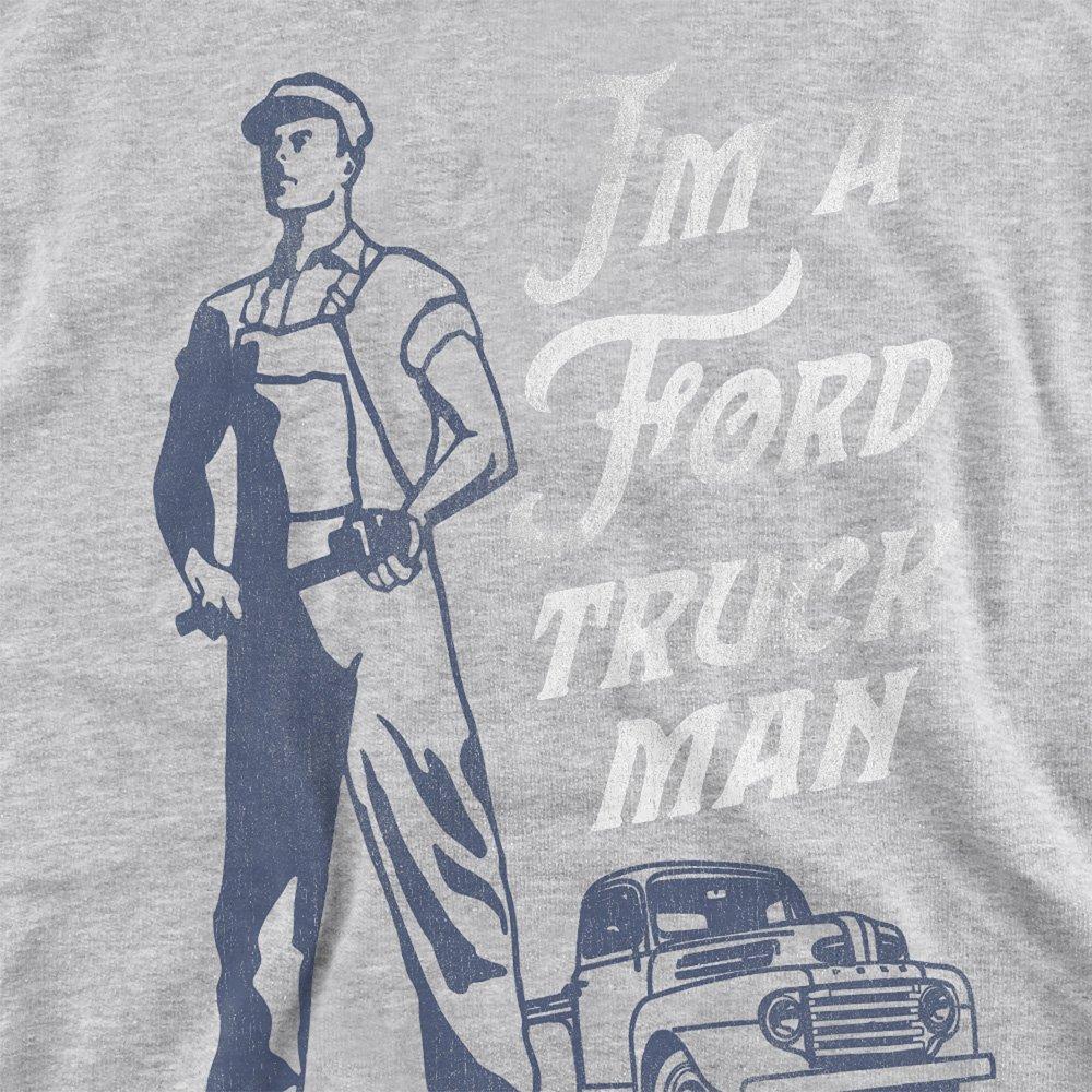 Light Grey - Ford - Ford Truck Man Classic Youth Pull-Over Hoodie Ath - 2