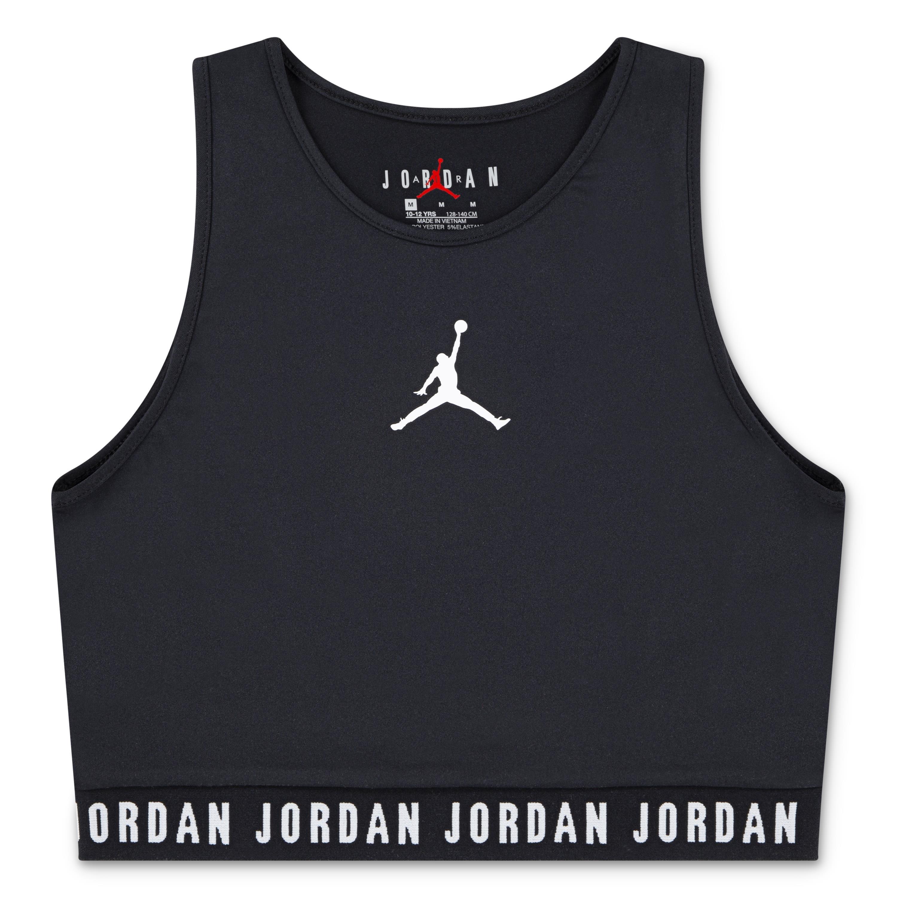 Black/White - Air Jordan - Active Crop Top Junior Girls - 1