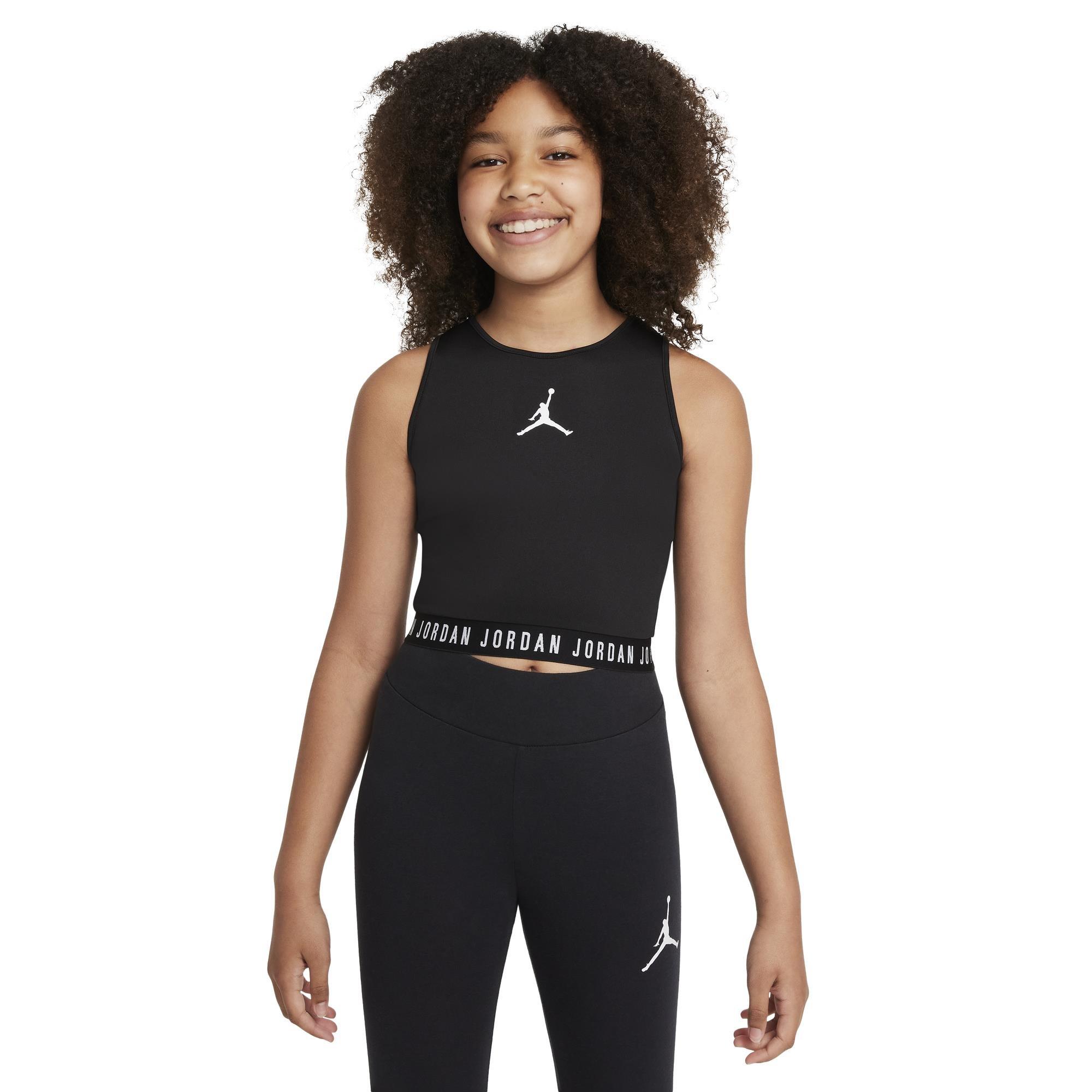 Schwarz/Weiß - Air Jordan - Active Crop Top Junior Girls - 2