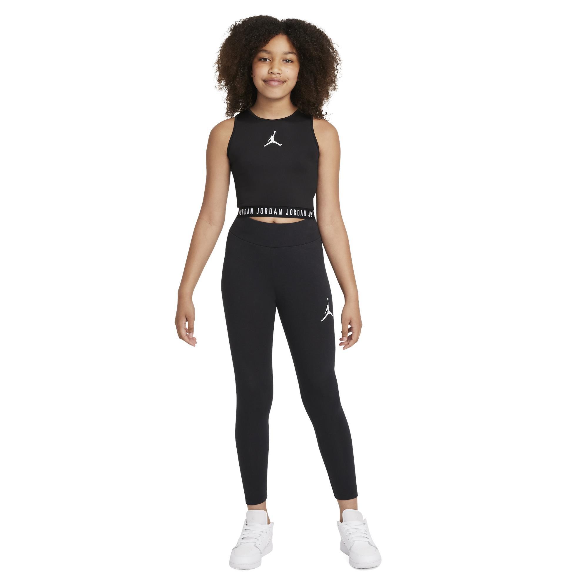 Schwarz/Weiß - Air Jordan - Active Crop Top Junior Girls - 4
