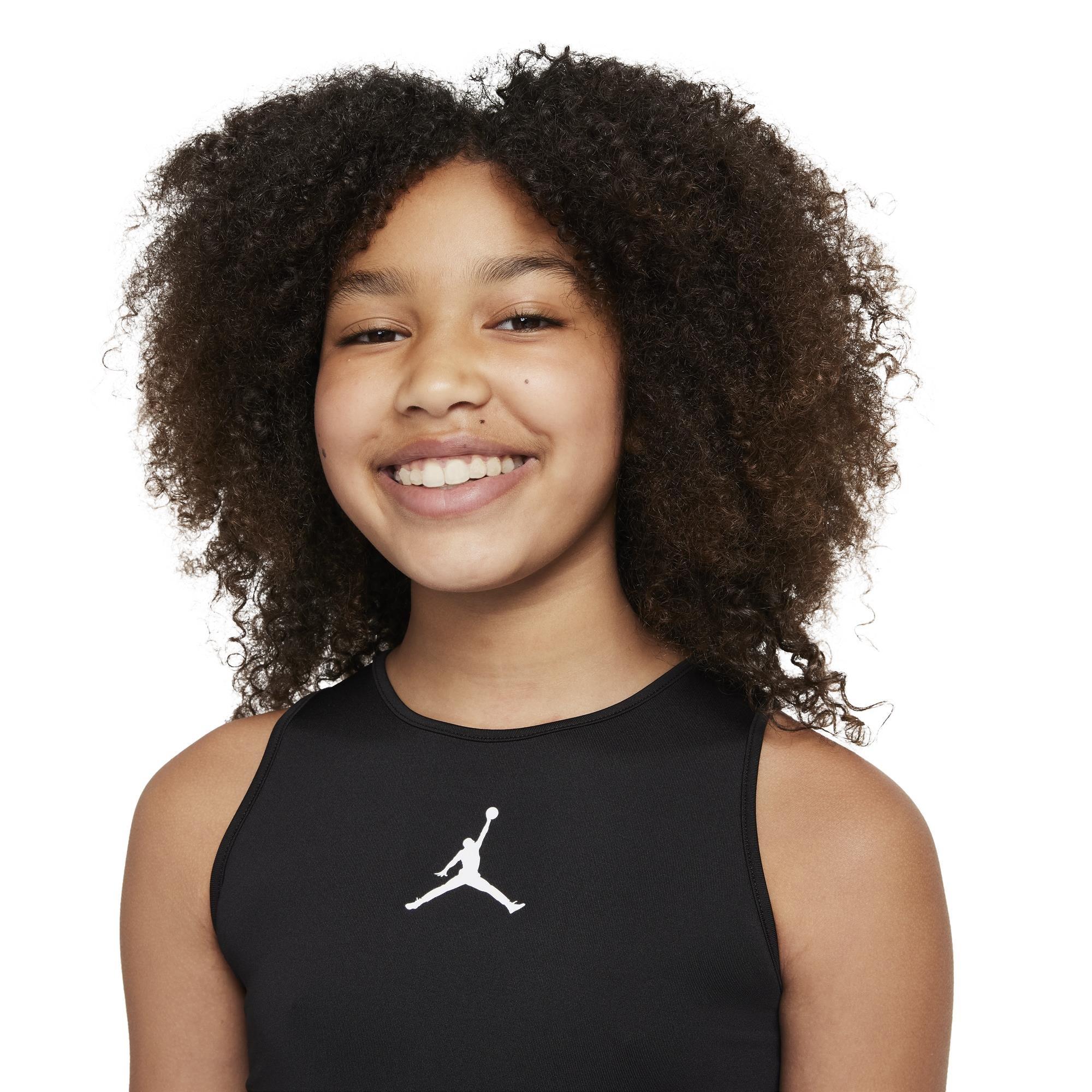 Schwarz/Weiß - Air Jordan - Active Crop Top Junior Girls - 5