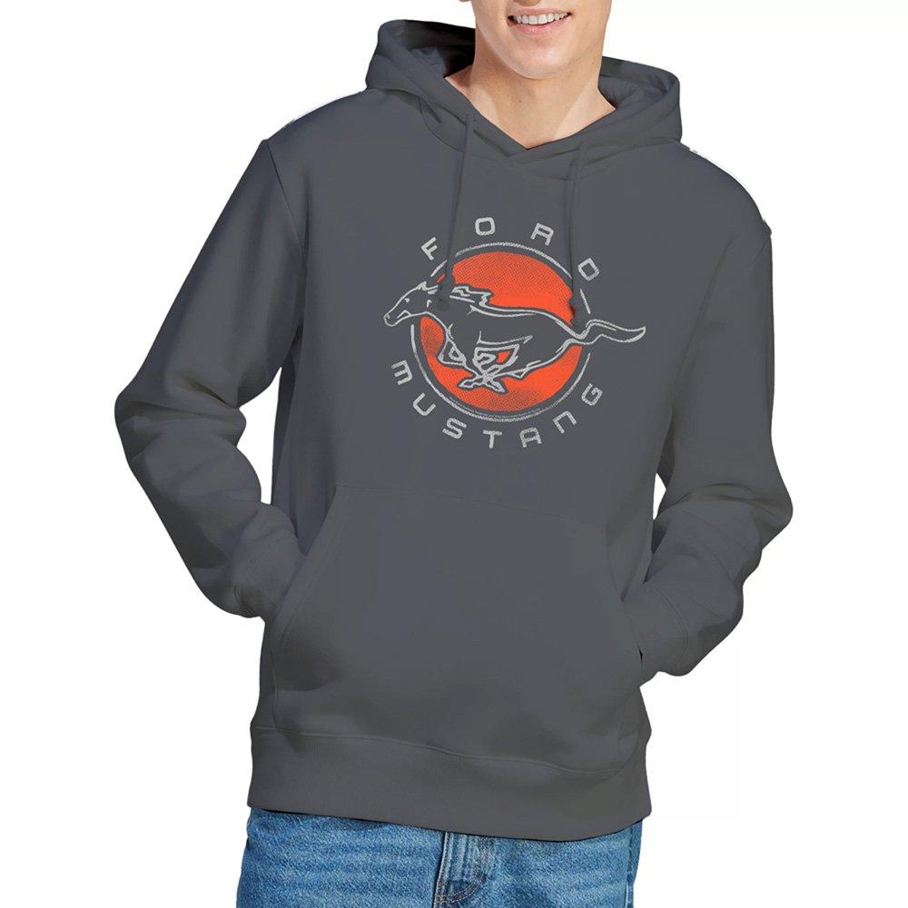 Charcoal - Ford - Ford Mustang Circle Hoodie Charcoal - 1