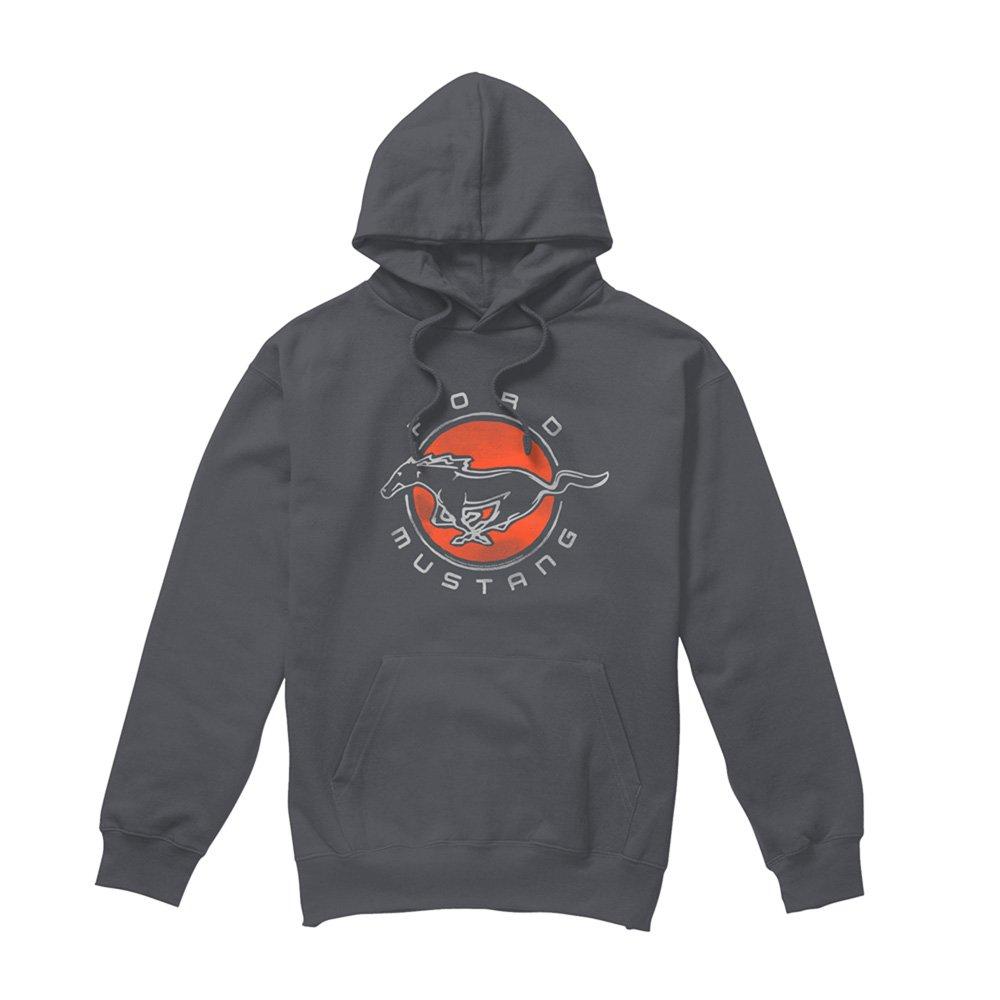 Charcoal - Ford - Ford Mustang Circle Hoodie Charcoal - 4