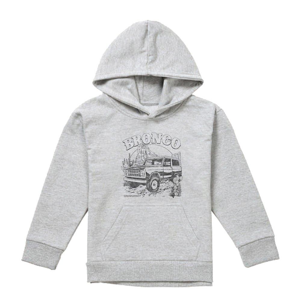 Light Grey - Ford - Ford Bronco Desert Black Mono Youth Pull-Over Hood - 1