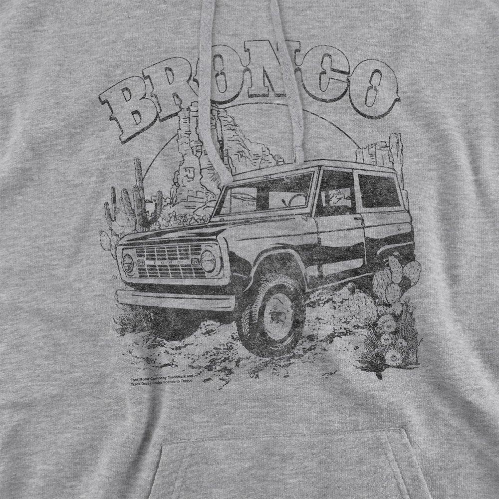 Light Grey - Ford - Ford Bronco Desert Black Mono Hoodie Athletic Hea - 2