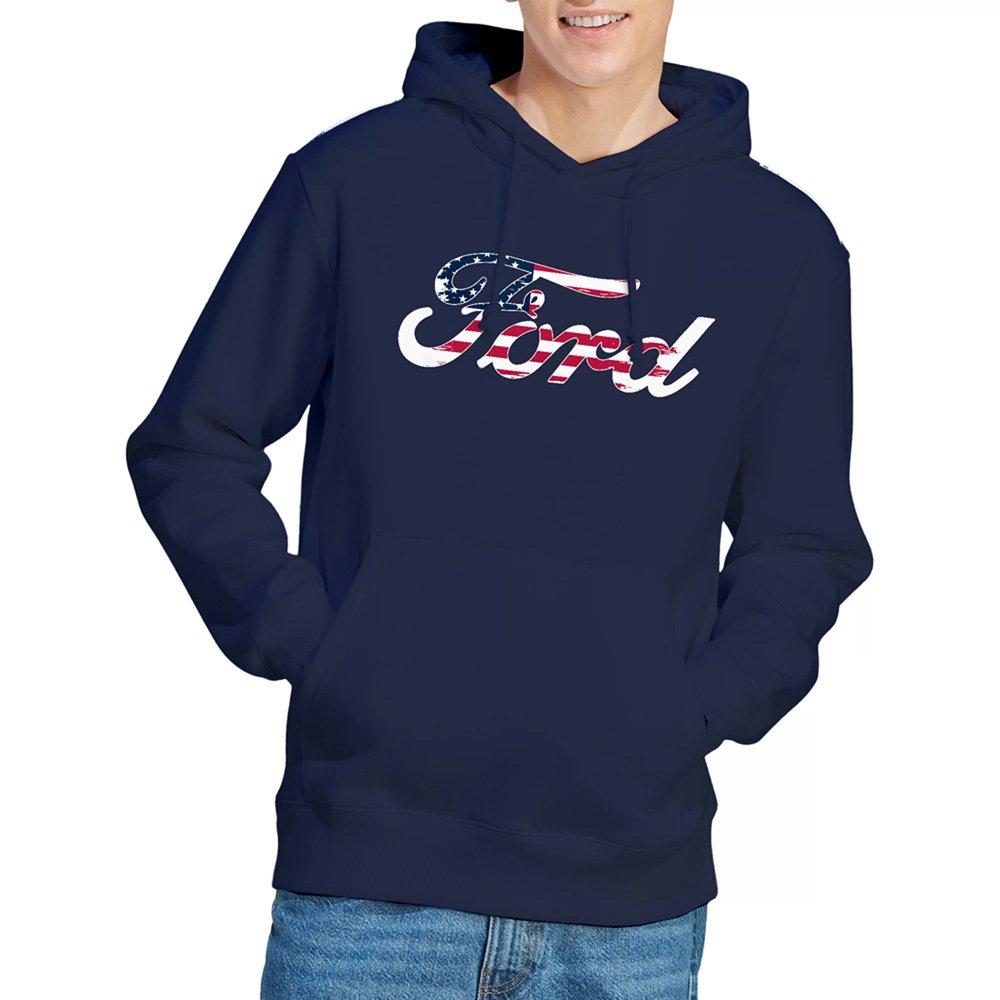 Navy - Ford - Ford Flag Logo Hoodie Navy - 1