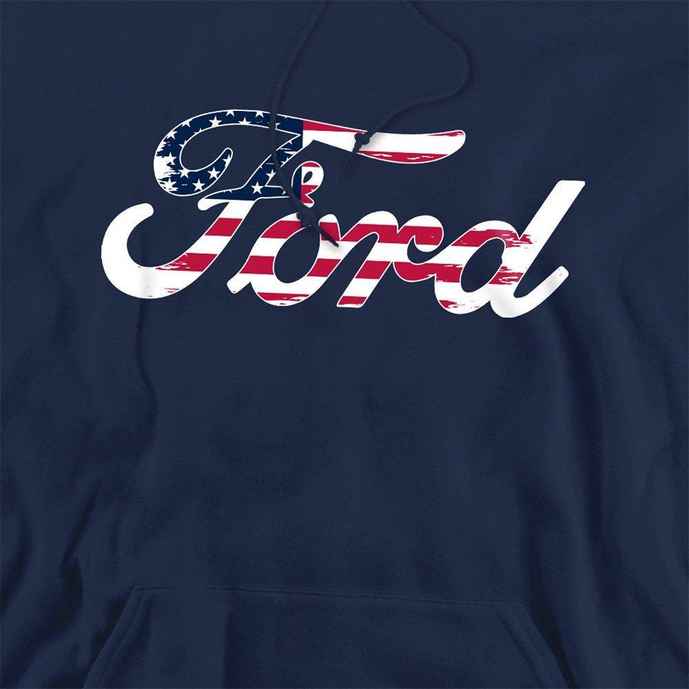 Navy - Ford - Ford Flag Logo Hoodie Navy - 2