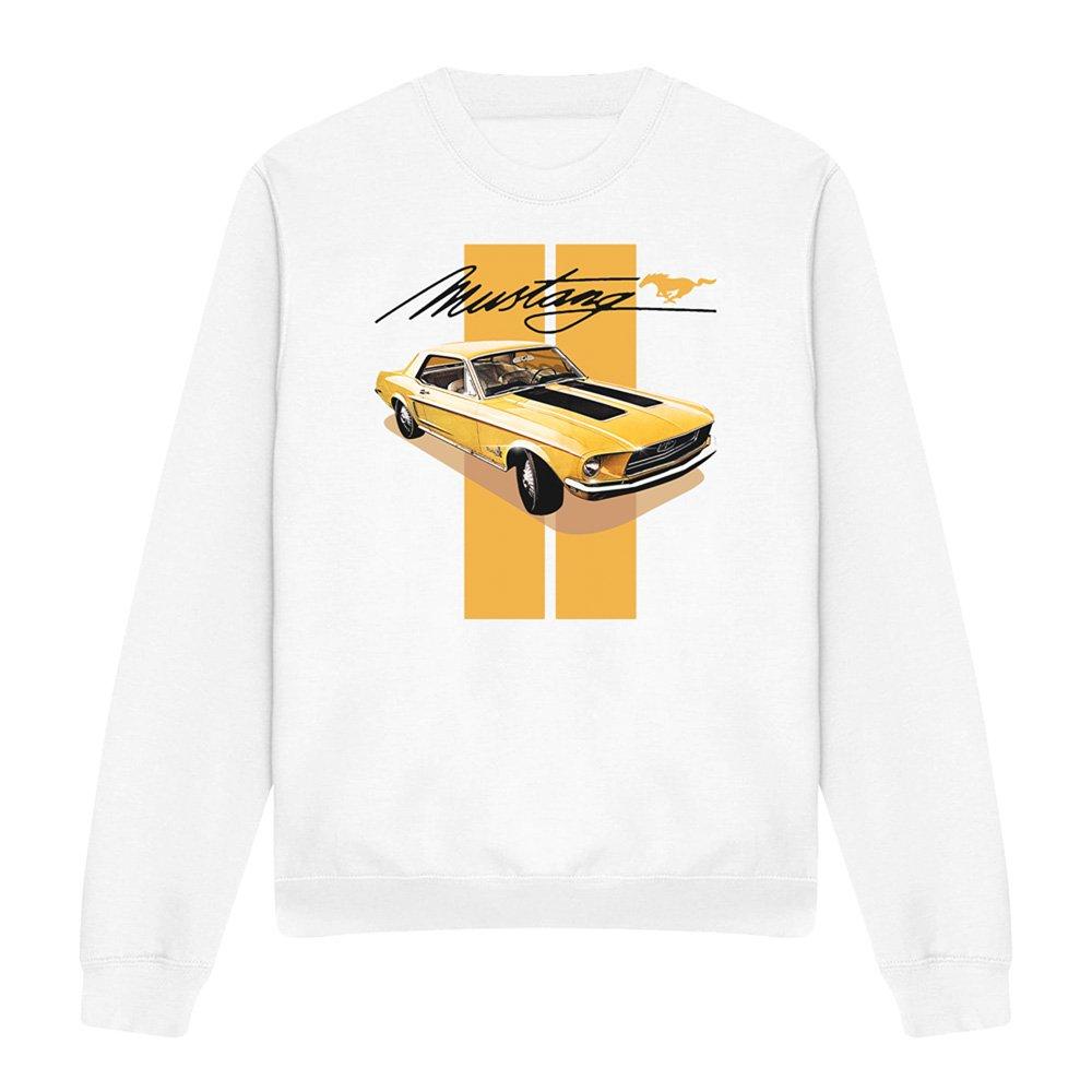 White - Ford - Ford Mustang Stang Stripes Sweatshirt White - 4