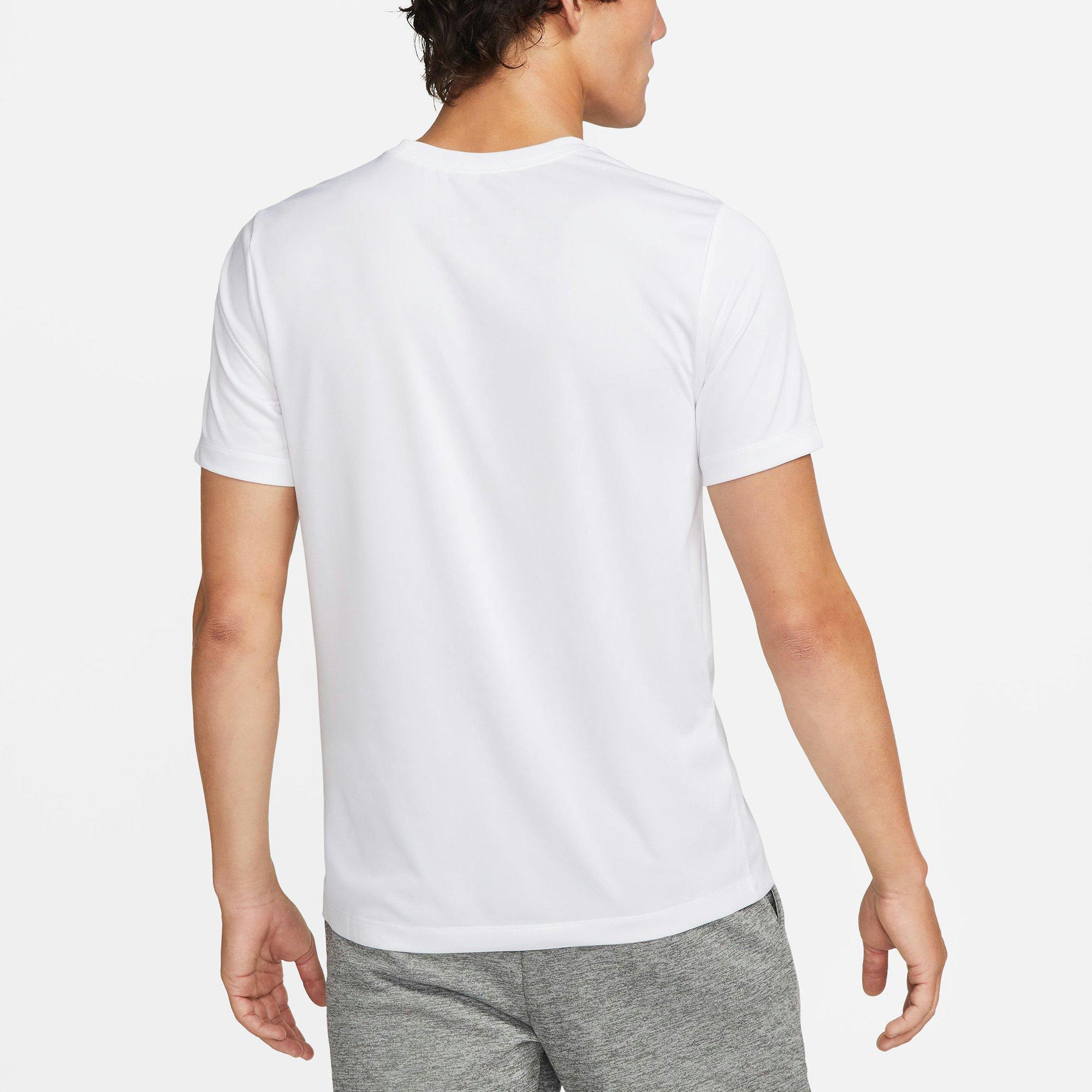 White/Black - Nike - Dri FIT Mens Performance T Shirt - 2
