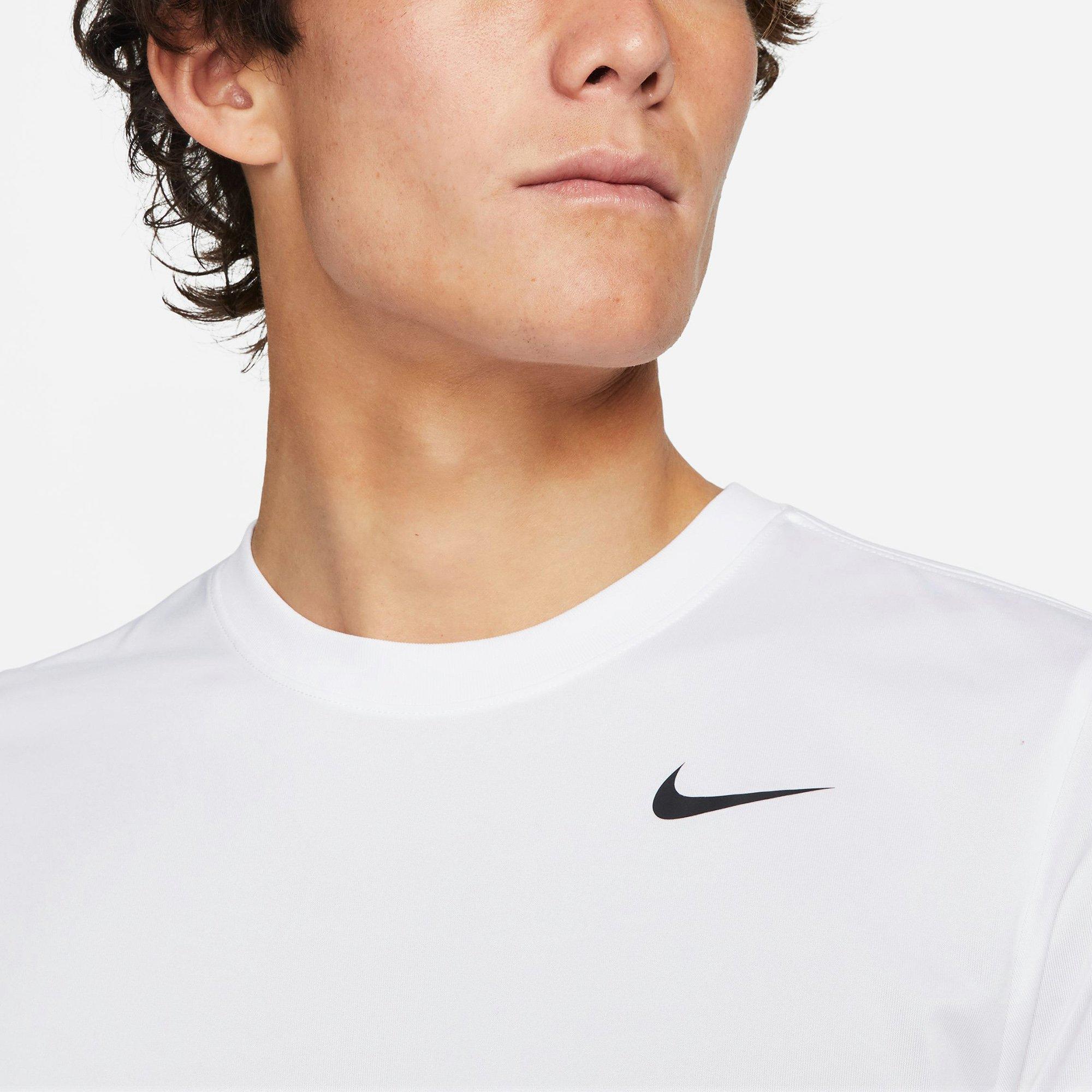 White/Black - Nike - Dri FIT Mens Performance T Shirt - 3