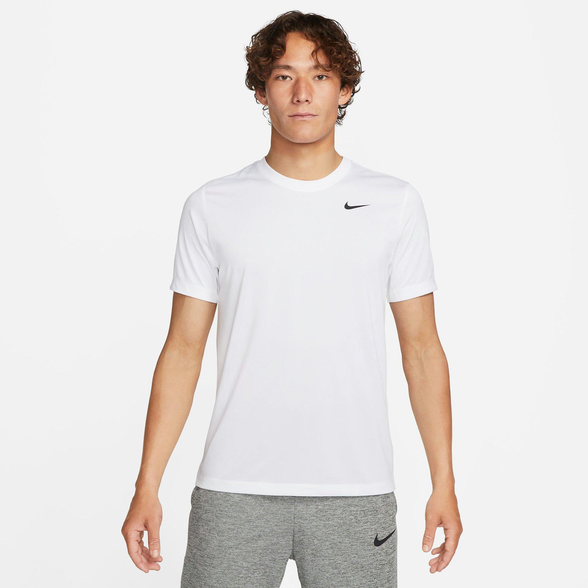 White/Black - Nike - Dri FIT Mens Performance T Shirt - 4