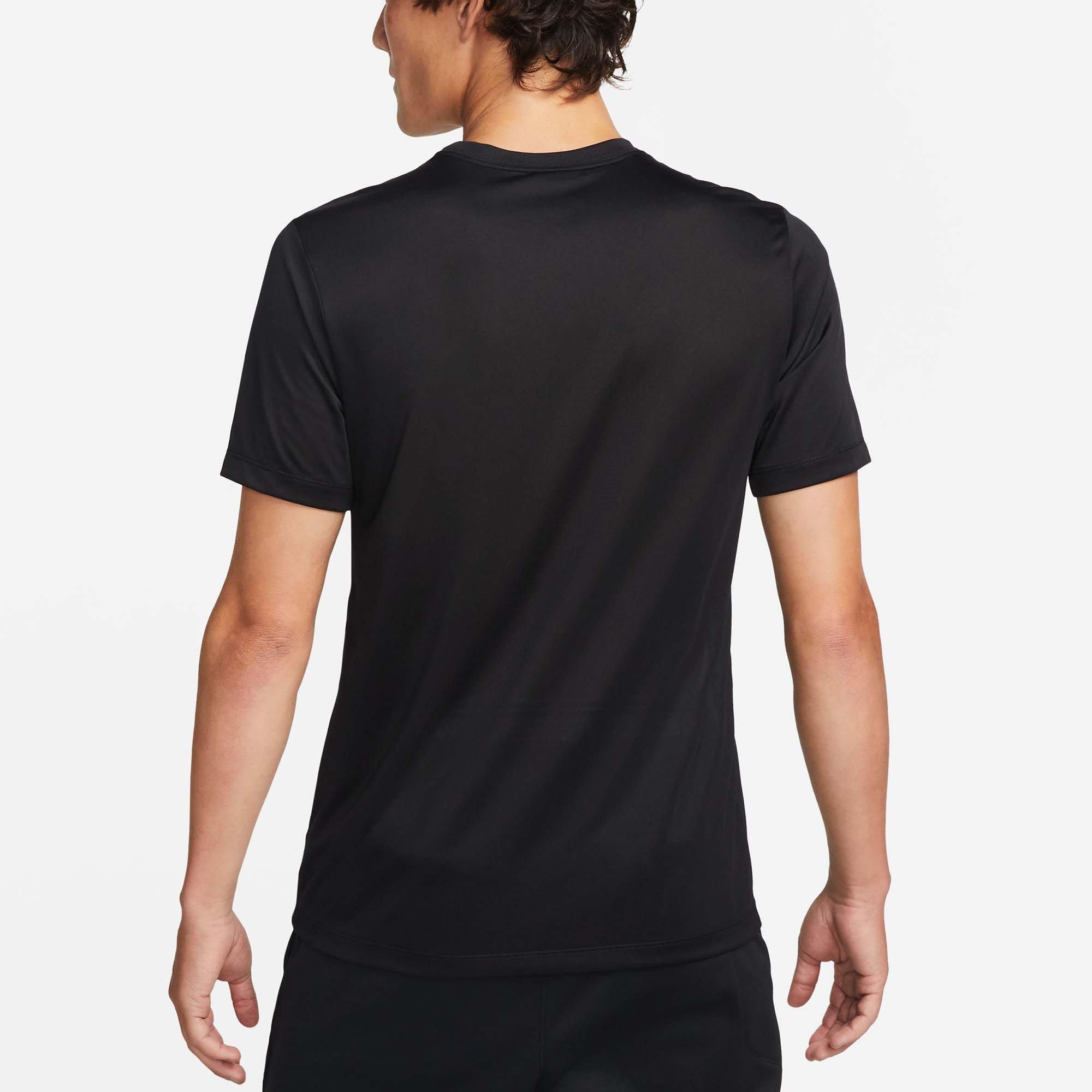 Black/M.Silver - Nike - Nike Dri FIT Mens Performance T Shirt - 2