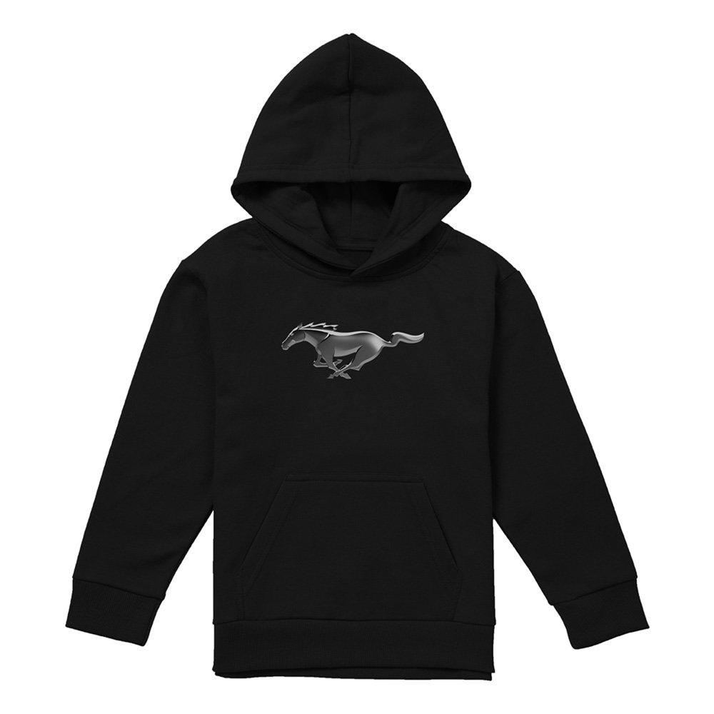 Black - Ford - Ford Mustang Modern Mustang Youth Pull-Over Hoodie - 1