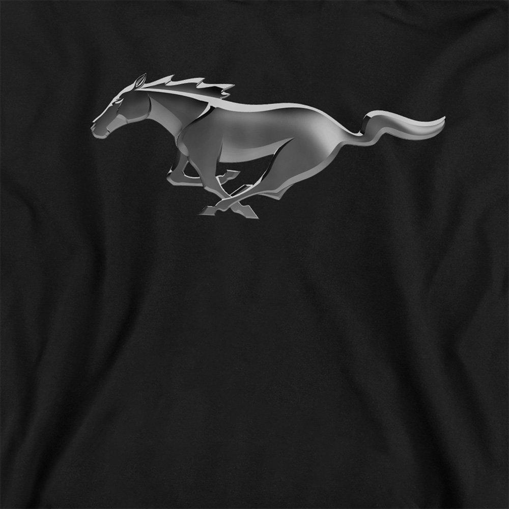 Black - Ford - Ford Mustang Modern Mustang Youth Pull-Over Hoodie - 2