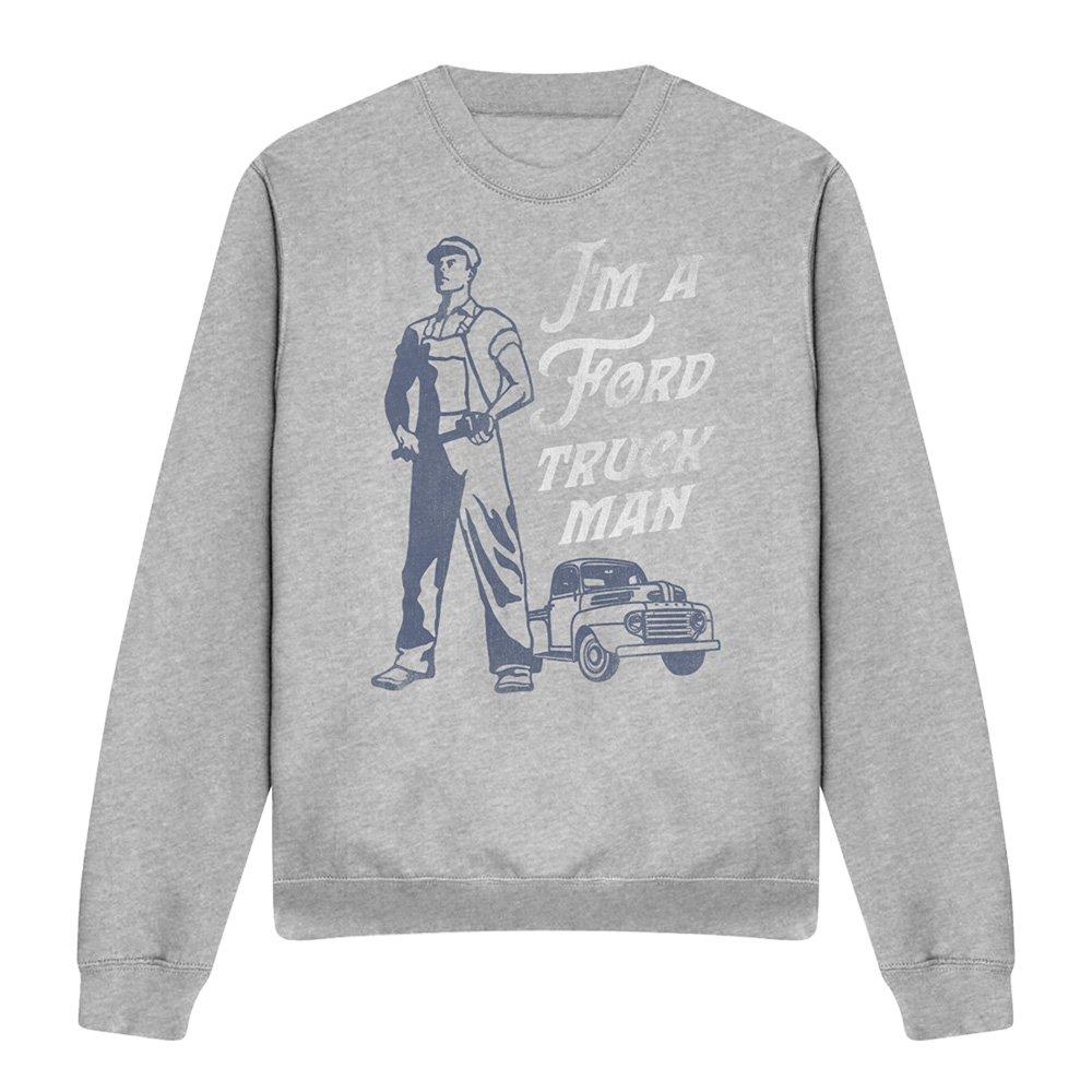 Light Grey - Ford - Ford Truck Man Classic Sweatshirt Athletic Heathe - 4