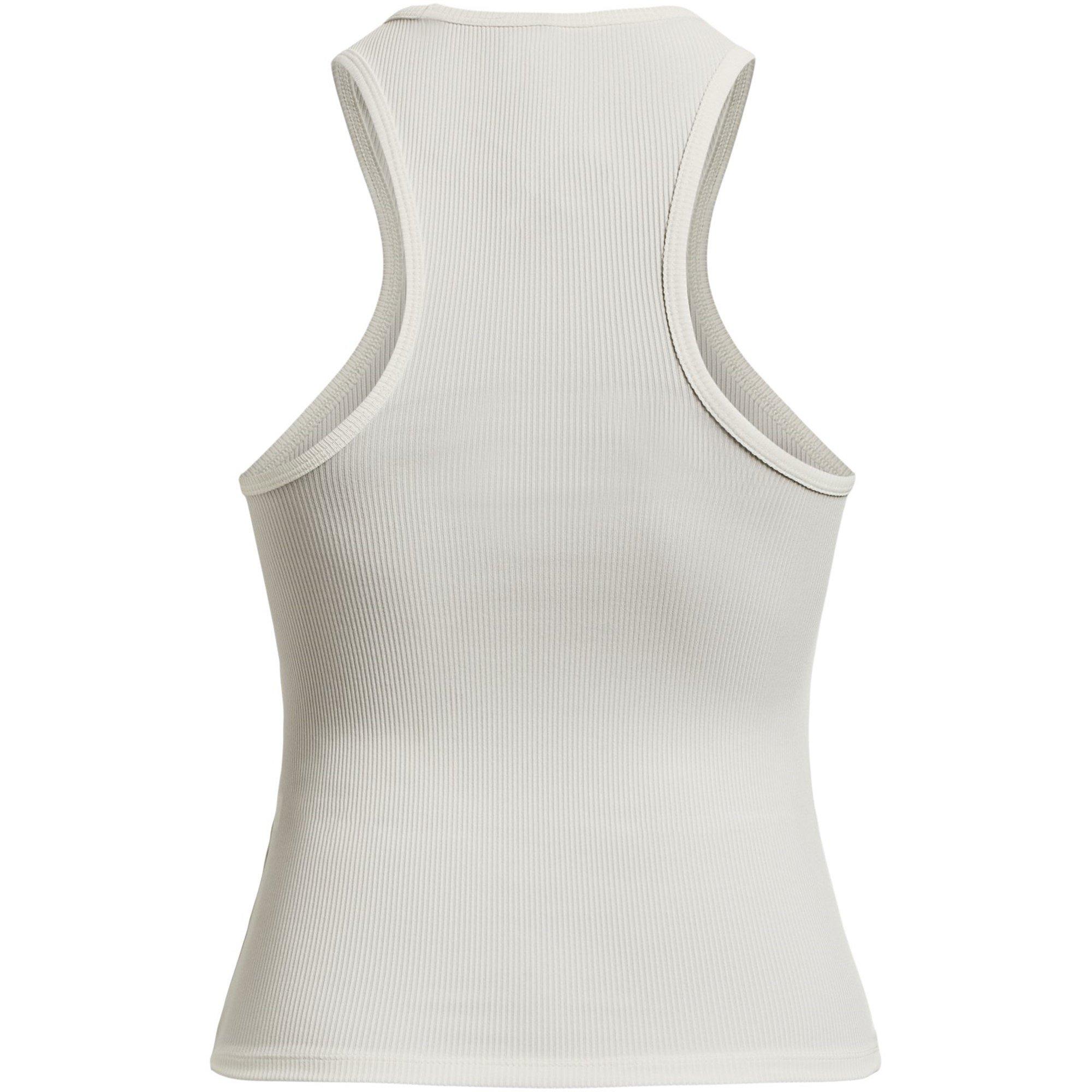 Ivory/Black - Under Armour - Project Rock Rib Tank Womens - 6