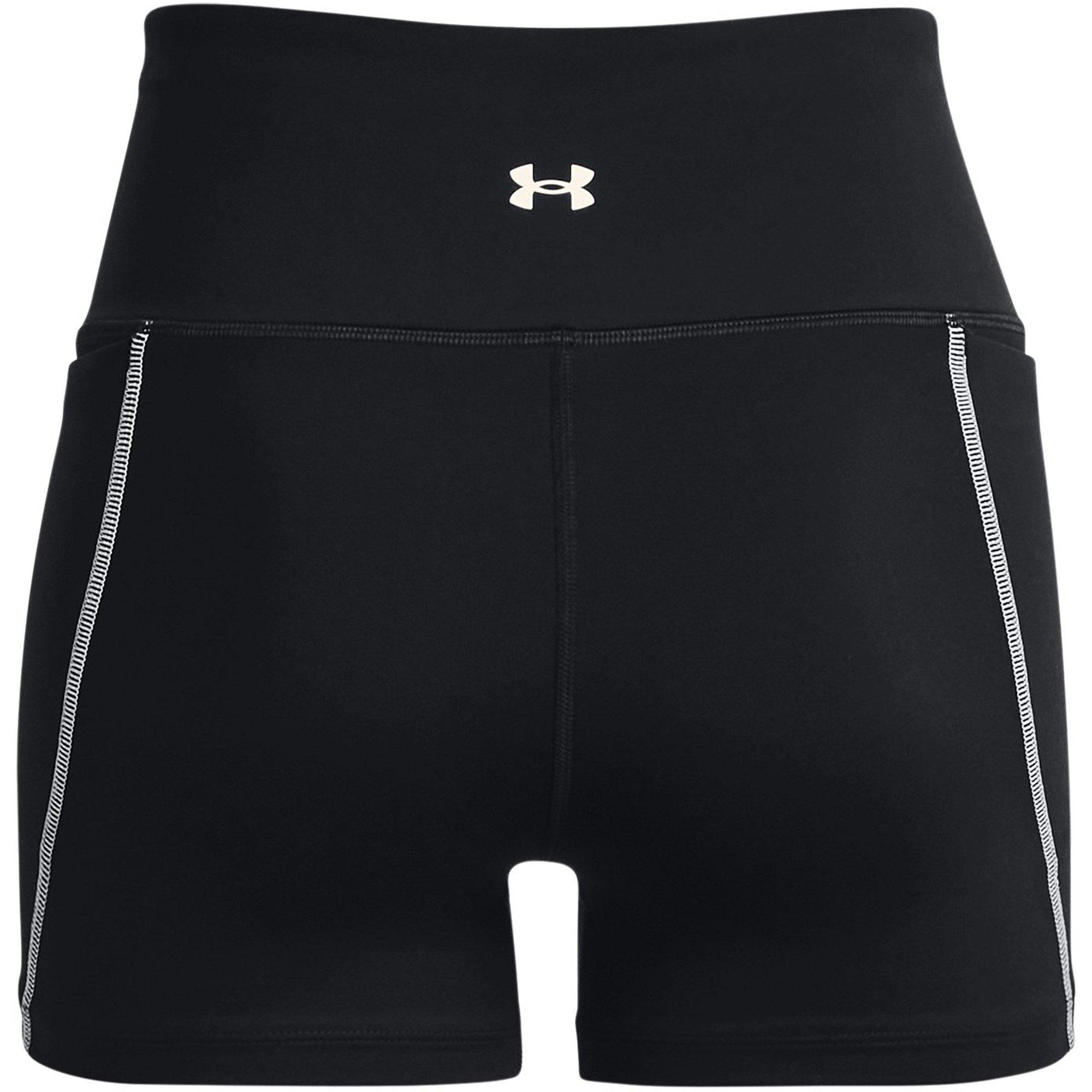 Black/Ivory - Under Armour - Project Rock Meridian Shorts Womens - 6