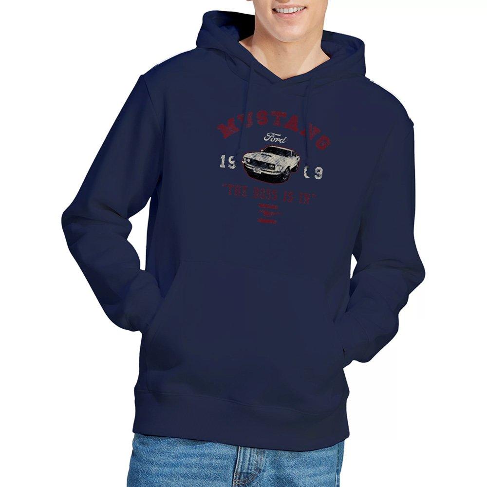 Navy - Ford - Ford Mustang The Boss Is In Hoodie Navy - 1