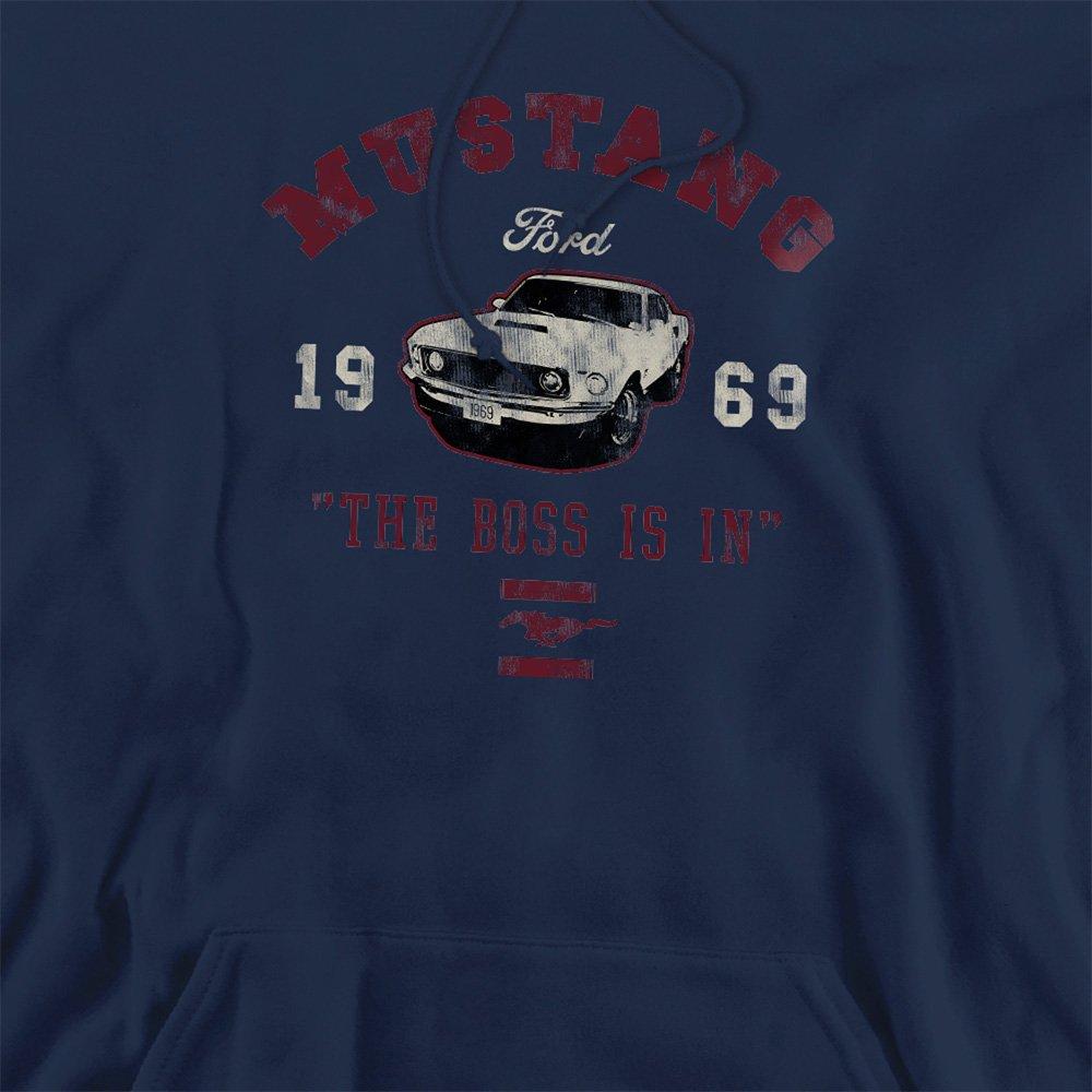 Navy - Ford - Ford Mustang The Boss Is In Hoodie Navy - 2