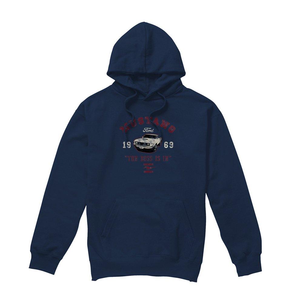 Navy - Ford - Ford Mustang The Boss Is In Hoodie Navy - 4