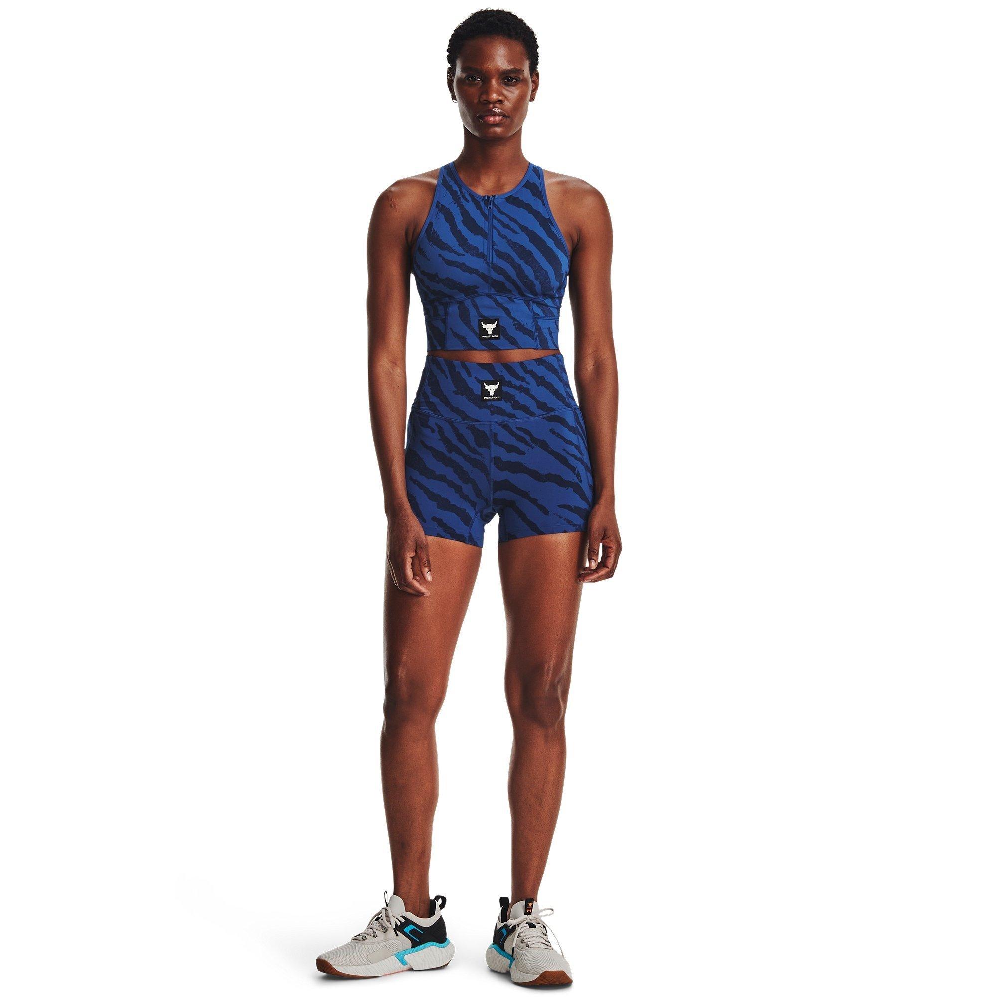 Blue Mirage - Under Armour - Project Rock Meridian Zip Tank Top Women's - 4