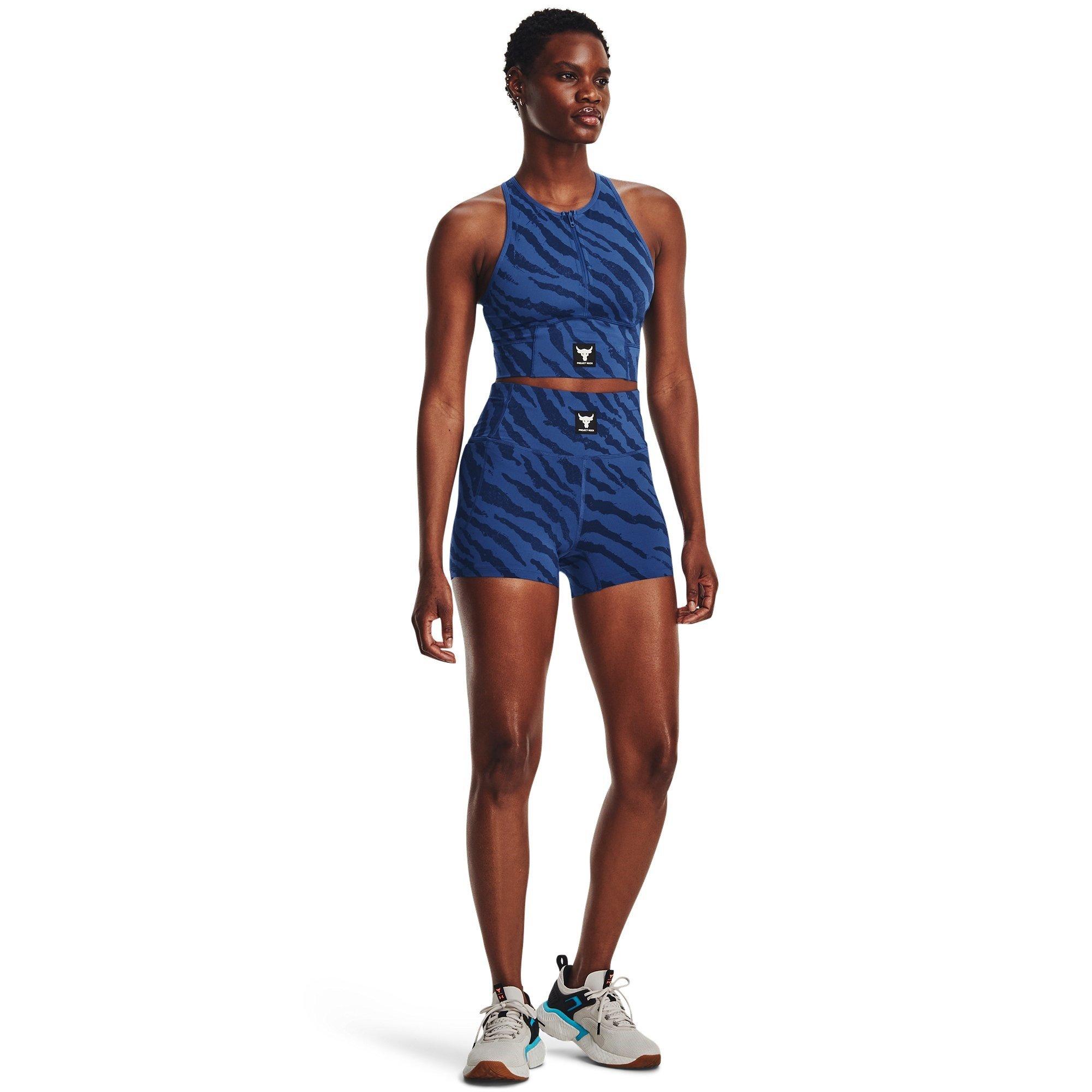 Blue Mirage - Under Armour - Project Rock Meridian Shorts Womens - 4