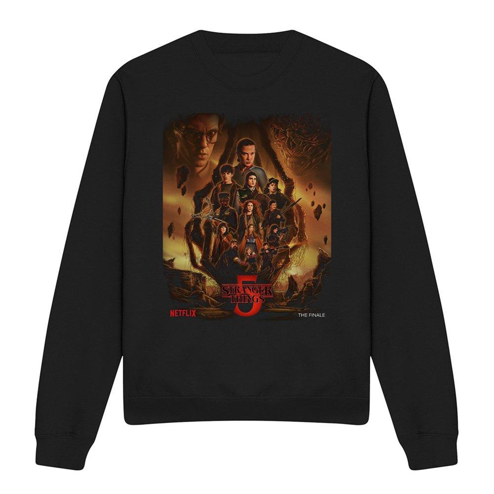 Black - Stranger Things - Stranger Things The Finale Poster Sweatshirt Blac - 4