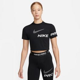 Nike Pro Dri-FIT Women's Short Sleeve Cropped Graphic Top