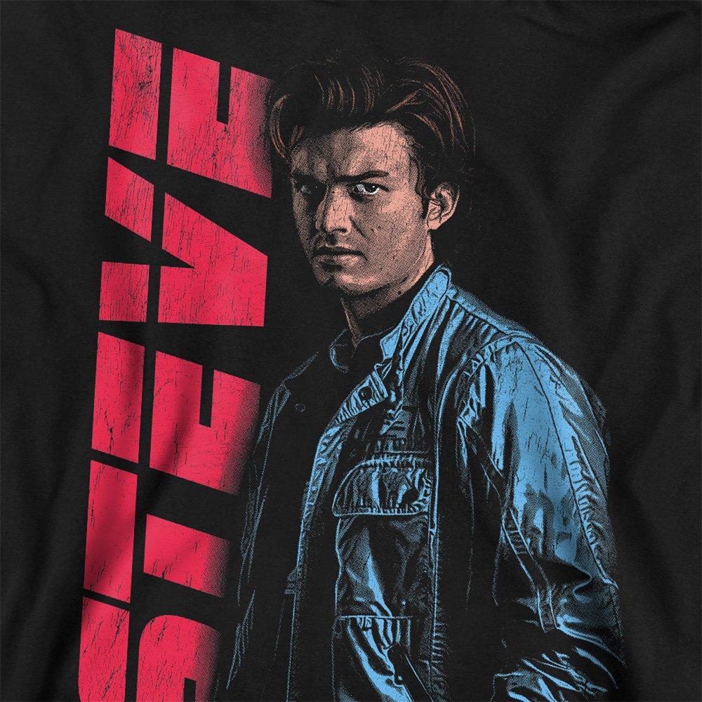 Black - Stranger Things - Stranger Things Steve Neo Homage Sweatshirt Black - 2