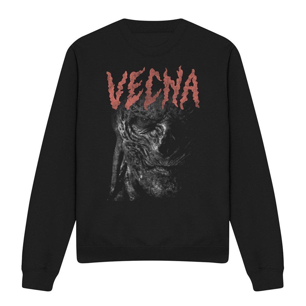 Black - Stranger Things - Stranger Things Vecna Face Sweatshirt Black - 4