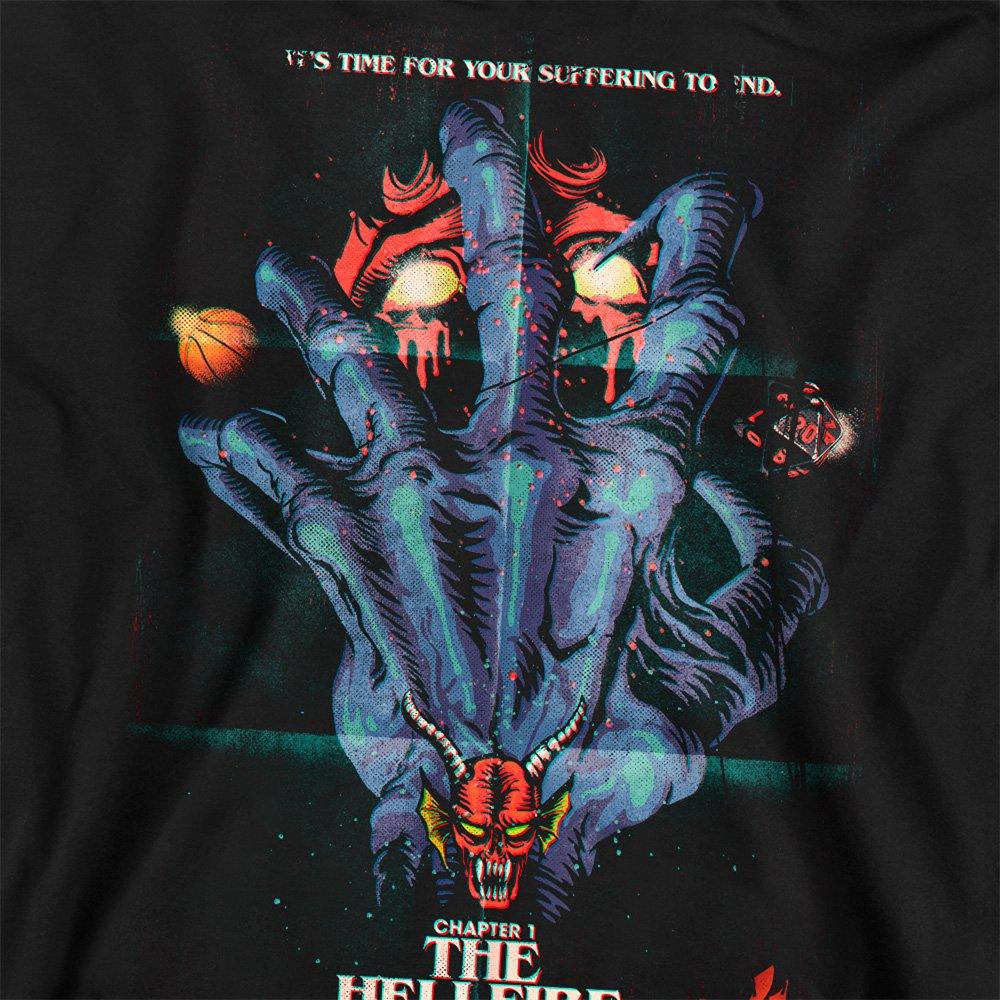Black - Stranger Things - Stranger Things Hellfire Poster Sweatshirt Black - 2