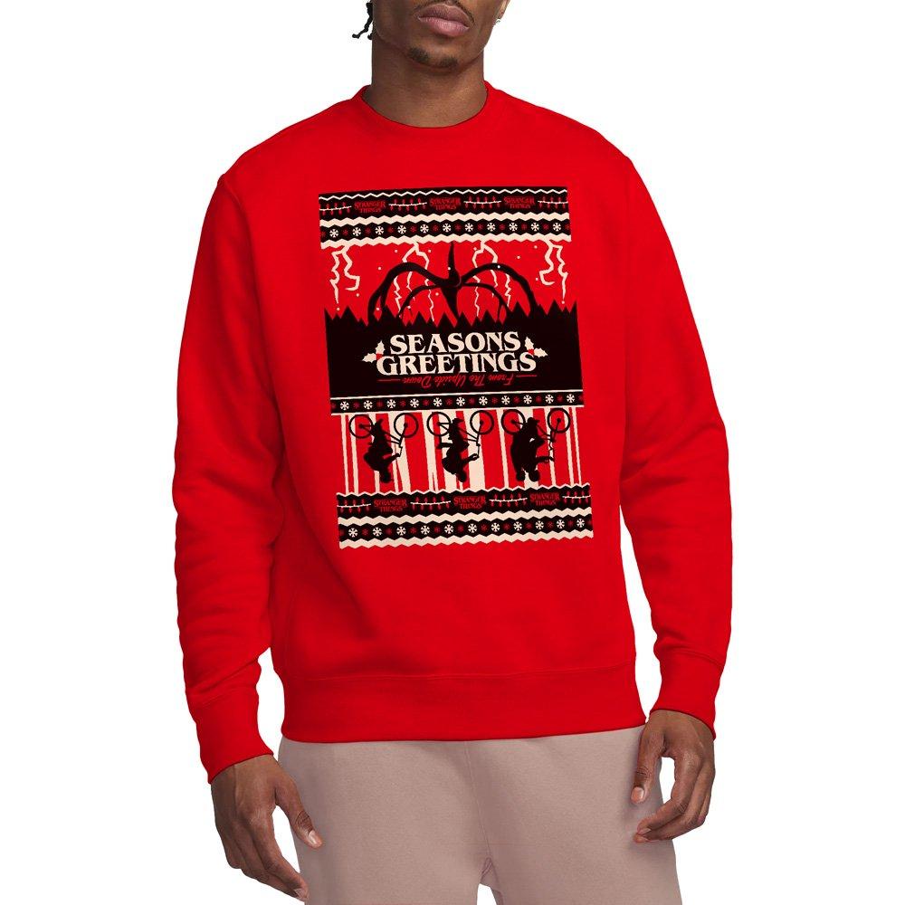 Red - Stranger Things - Stranger Things Fair Isle Christmas Sweatshirt Re - 1