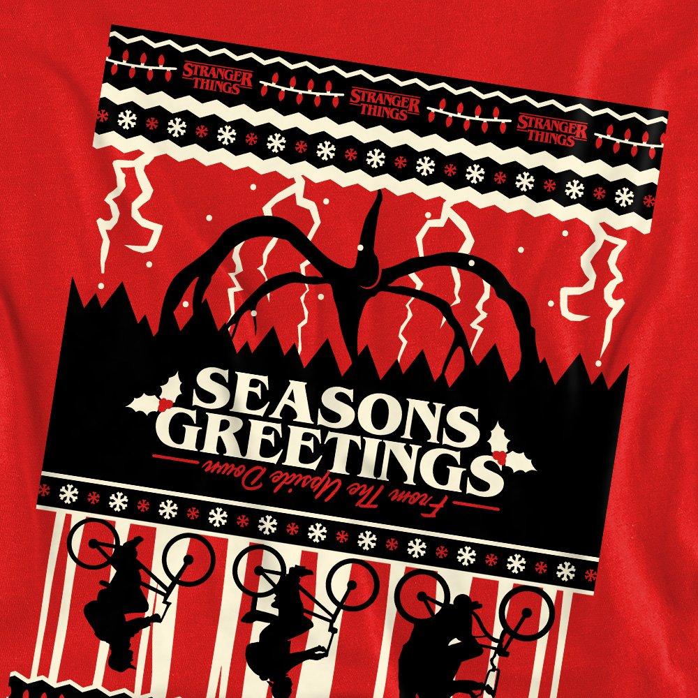 Red - Stranger Things - Stranger Things Fair Isle Christmas Sweatshirt Re - 2