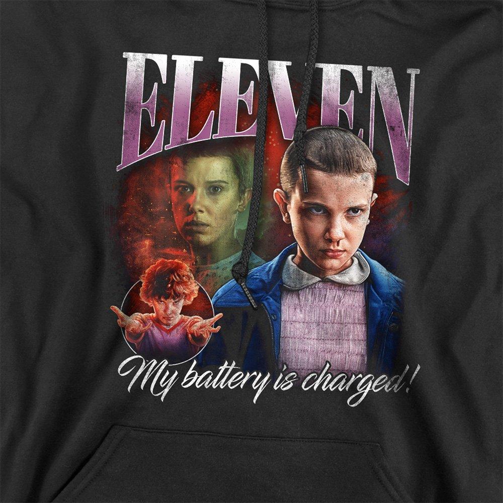 Black - Stranger Things - Stranger Things Eleven Homage Hoodie Black - 2