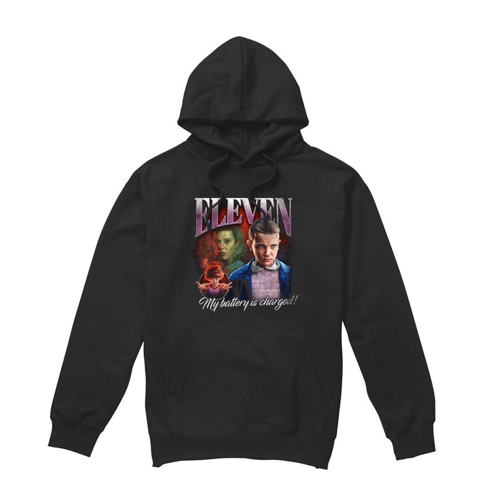 Black - Stranger Things - Stranger Things Eleven Homage Hoodie Black - 4