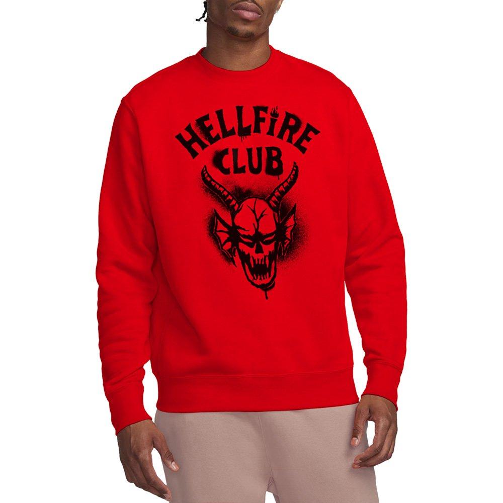 Red - Stranger Things - Stranger Things Hellfire Spray Logo Sweatshirt Re - 1